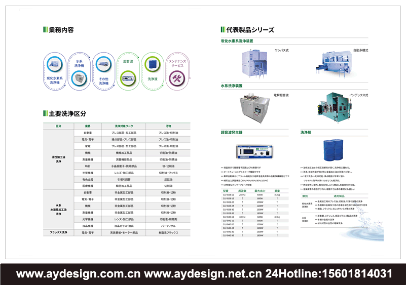 清洗機畫冊設(shè)計,碳氫洗凈機宣傳冊設(shè)計,水系清洗機樣本設(shè)計,環(huán)保清洗設(shè)備品牌VI/logo品牌策劃設(shè)計